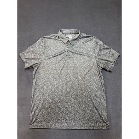 PGA Tour Other - PGA Tour Golf Polo Mens XL Pro Series Athletic Fit Black Gray Speckled